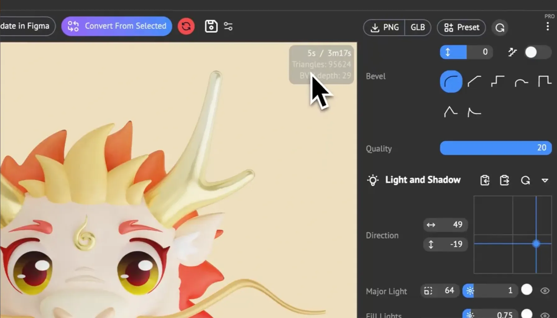Vector to 3D, Figma plugin