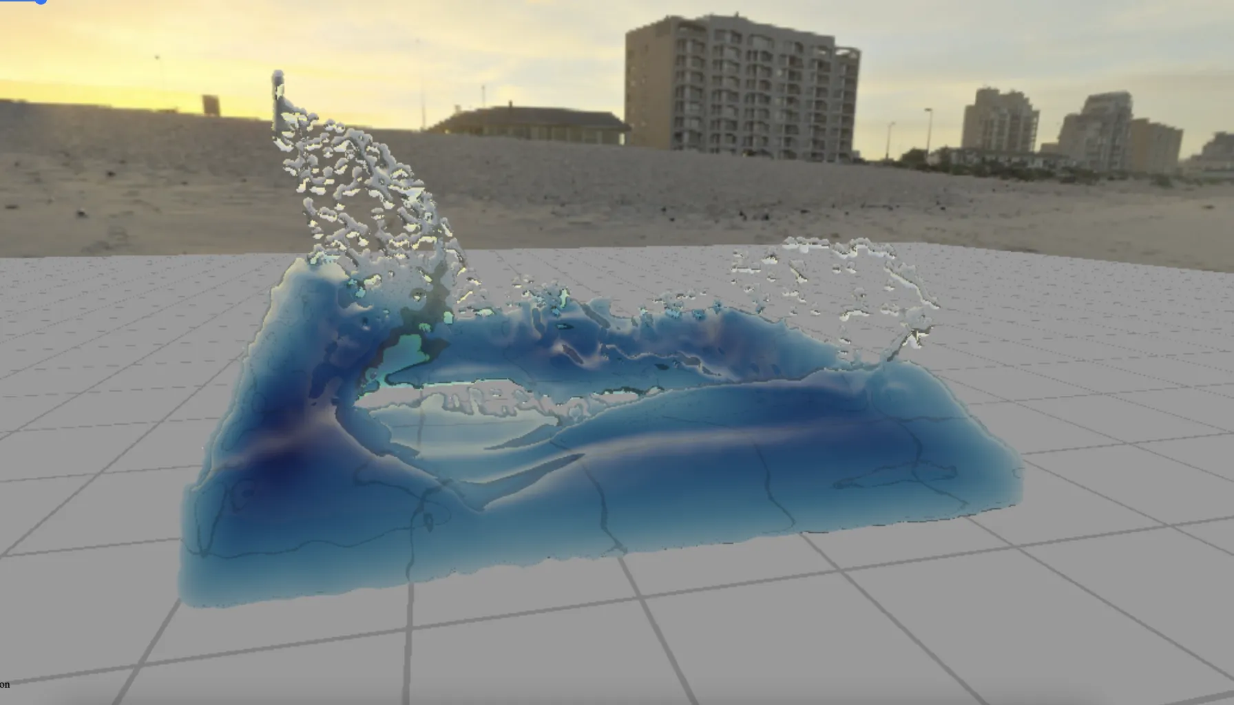 Dynamic real-time fluid simulation in browser